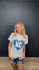 KC Heart Light Blue Tee { product_type }}