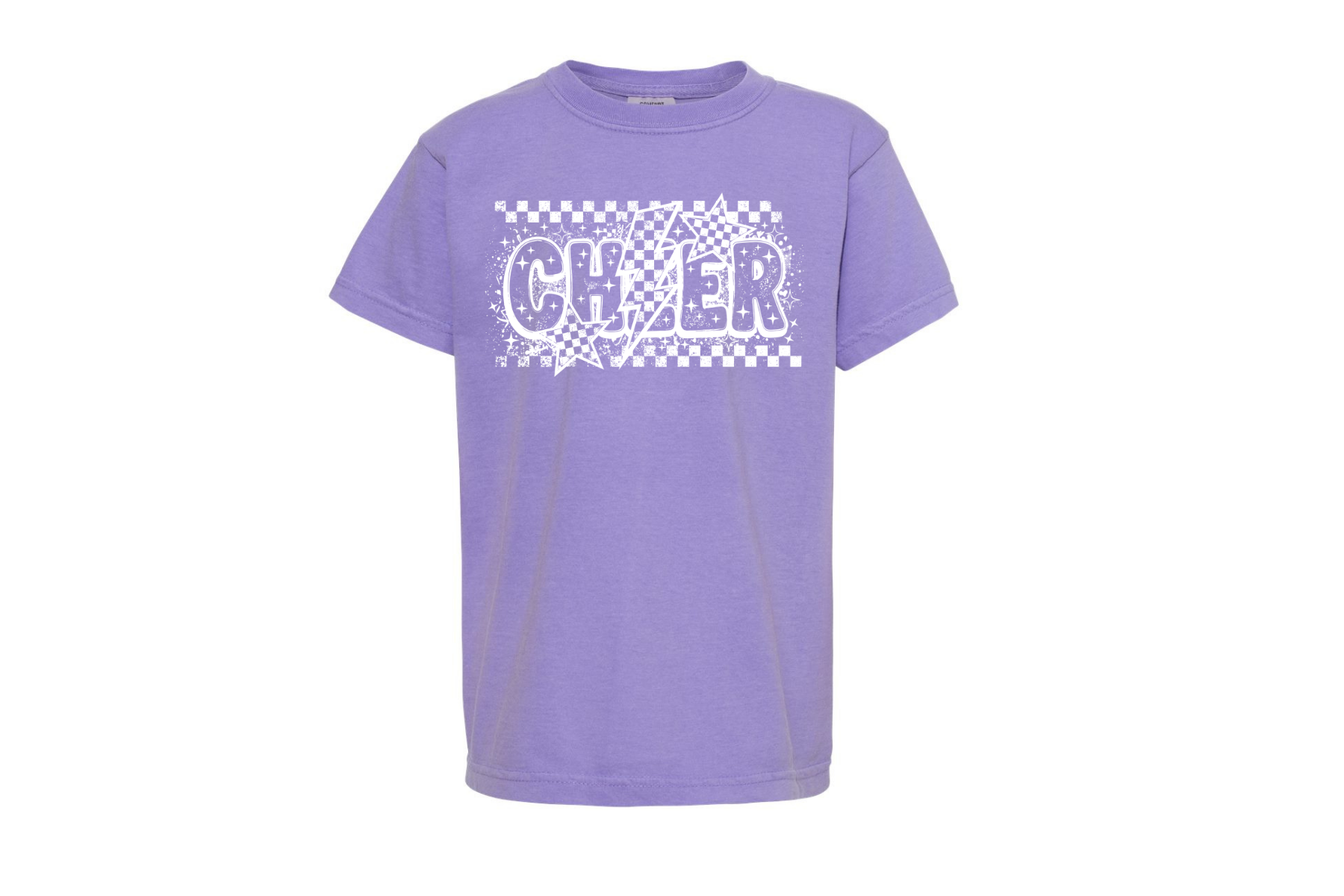 Vintage Checker Cheer Graphic Tee { product_type }}