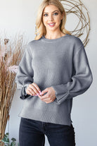 Knit Sweeter with Bell Sleeves { product_type }}