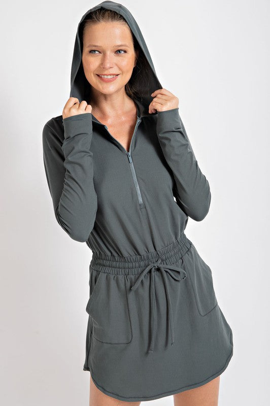 Buttery Soft Hoodie Romper-Tank Tops-Rae Mode-Three Birdies Boutique, Women's Fashion Boutique Located in Kearney, MO