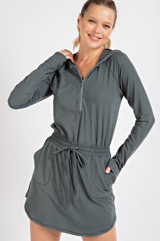 Buttery Soft Hoodie Romper-Tank Tops-Rae Mode-Three Birdies Boutique, Women's Fashion Boutique Located in Kearney, MO