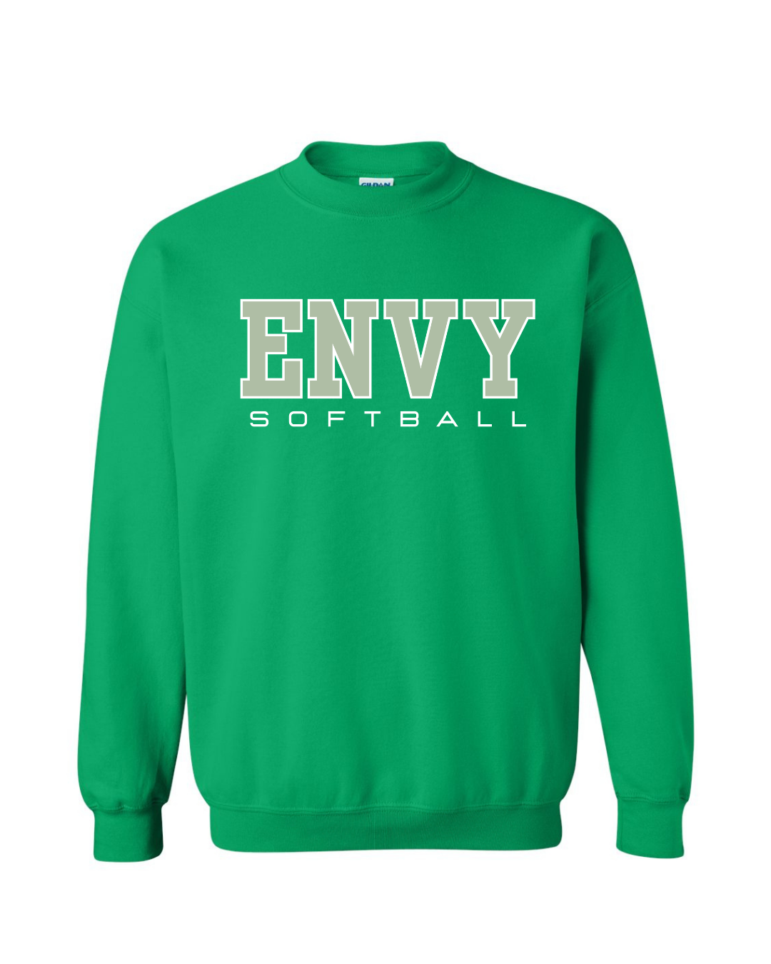 Block Envy Softball Gildan Crewneck-Graphic Tees-TB TEES-Three Birdies Boutique, Women's Fashion Boutique Located in Kearney, MO