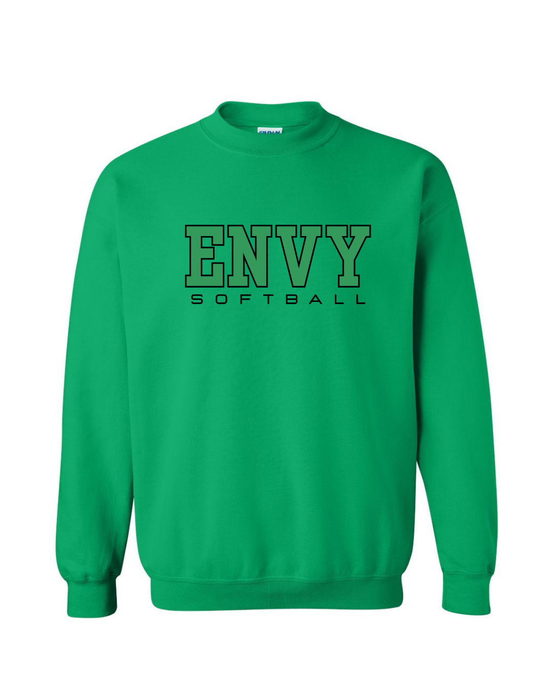 Block Envy Softball Gildan Crewneck-Graphic Tees-TB TEES-Three Birdies Boutique, Women's Fashion Boutique Located in Kearney, MO