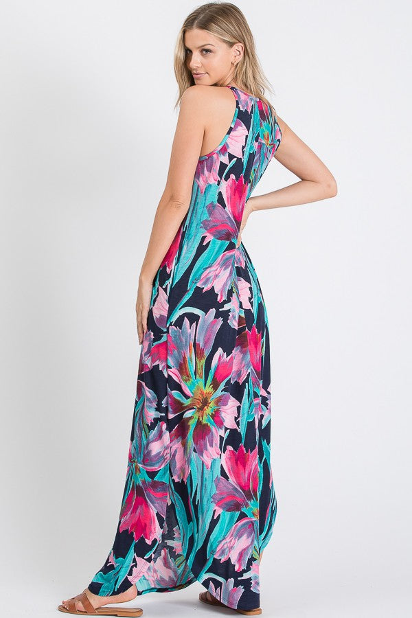 Tropical Maxi Dress-Dresses-Heimish-Three Birdies Boutique, Women's Fashion Boutique Located in Kearney, MO