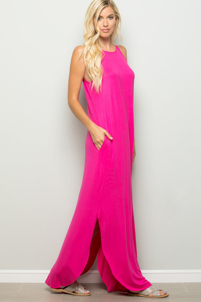 Solid Color Maxi Dress-Dresses-Heimish-Three Birdies Boutique, Women's Fashion Boutique Located in Kearney, MO