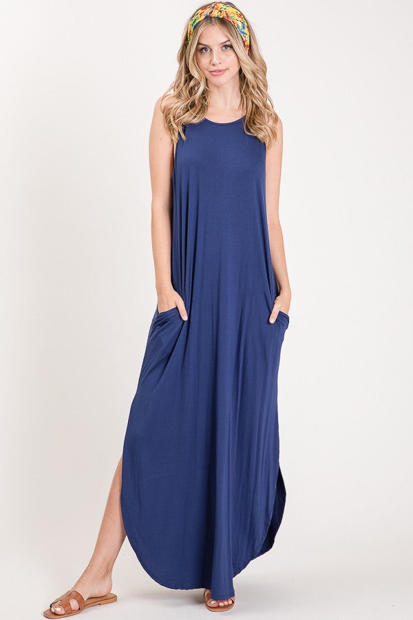 Solid Color Maxi Dress-Dresses-Heimish-Three Birdies Boutique, Women's Fashion Boutique Located in Kearney, MO