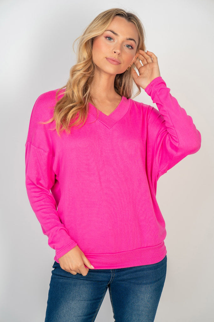 Oakley Knit V Neck Sweater-Sweater-White Birch-Three Birdies Boutique, Women's Fashion Boutique Located in Kearney, MO