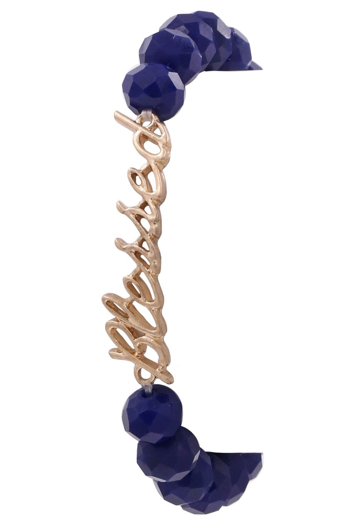 Faceted Bead Blessed Bracelet-Jewelry-Artbox-Three Birdies Boutique, Women's Fashion Boutique Located in Kearney, MO