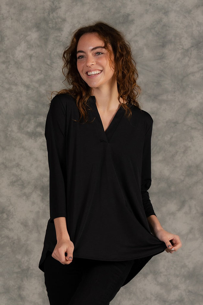 3/4 Sleeve V-Neck Top-Sweater-Sew In Love-Three Birdies Boutique, Women's Fashion Boutique Located in Kearney, MO