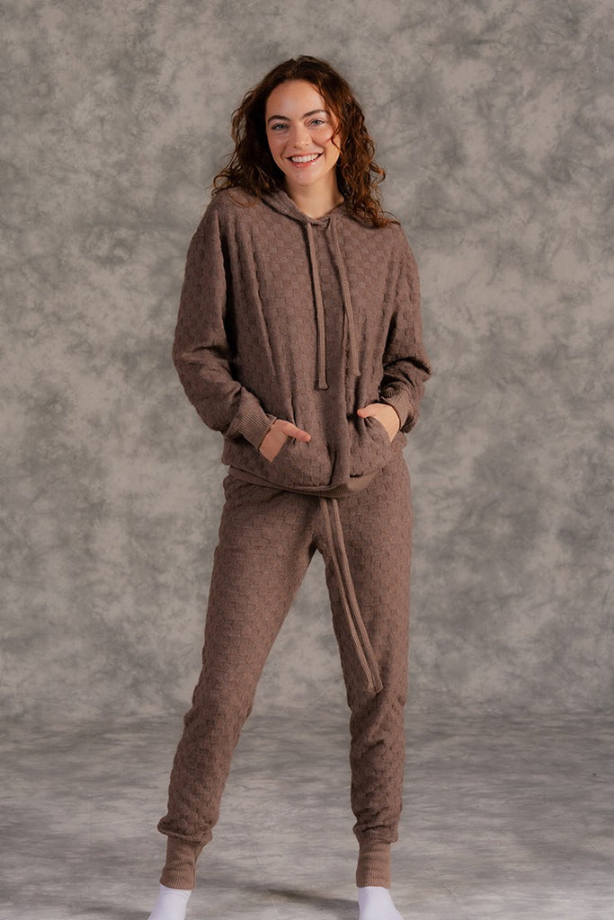 Checker Pattern Hoodie-Shirts & Tops-Sew In Love-Three Birdies Boutique, Women's Fashion Boutique Located in Kearney, MO