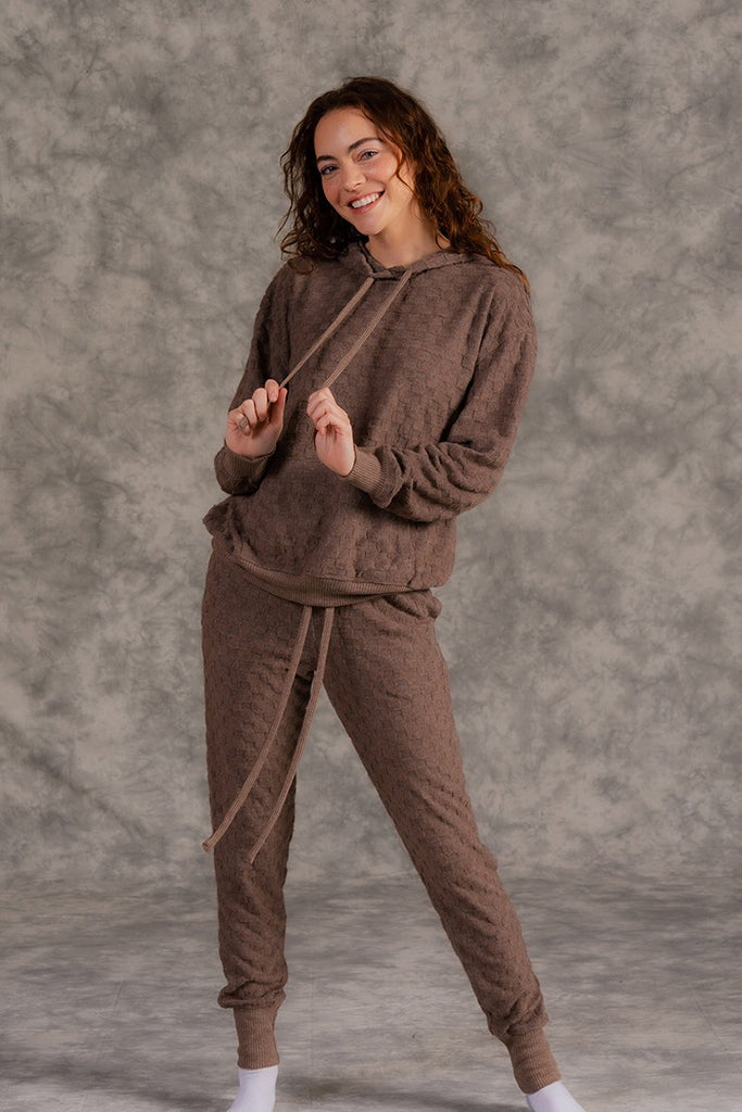 Checker Pattern Hoodie-Shirts & Tops-Sew In Love-Three Birdies Boutique, Women's Fashion Boutique Located in Kearney, MO