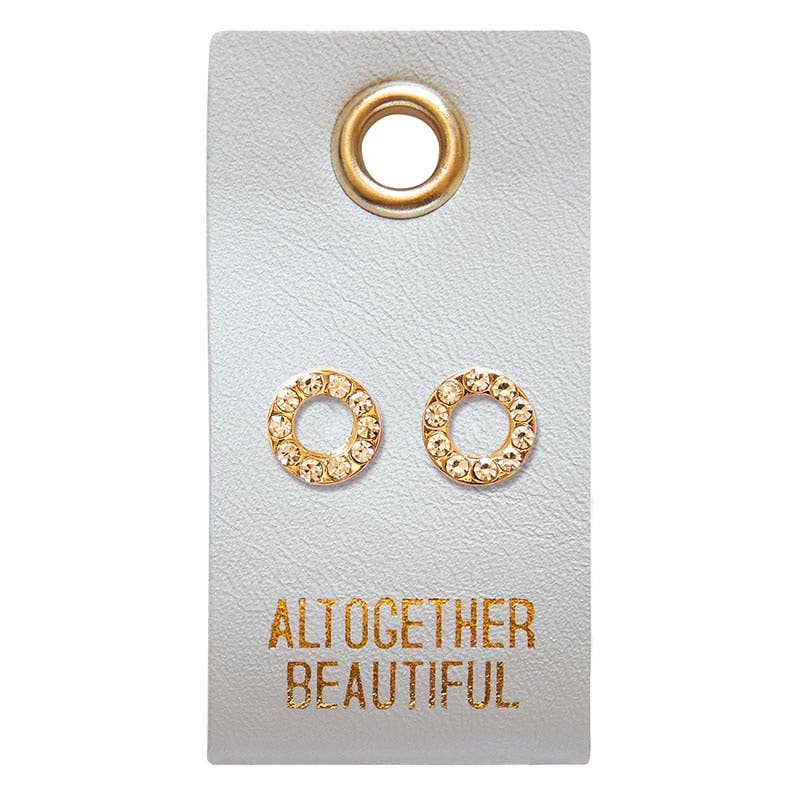 Stud Earrings - Altogether Beautiful - Circle-Faithworks by Creative Brands-Three Birdies Boutique, Women's Fashion Boutique Located in Kearney, MO