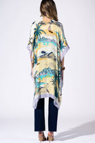 Maui Palm Kimono: MAUI-Urbanista-Three Birdies Boutique, Women's Fashion Boutique Located in Kearney, MO