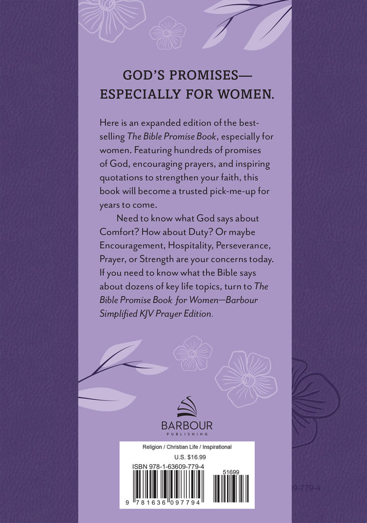 Bible Promise Book for Women-Barbour Simplified KJV: Prayer-Barbour Publishing, Inc.-Three Birdies Boutique, Women's Fashion Boutique Located in Kearney, MO
