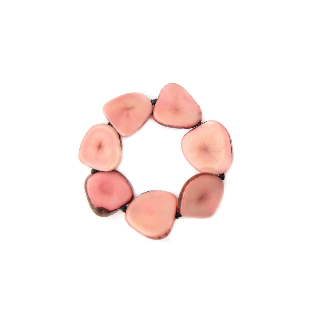 Alma Bracelet: Pink-Organic Tagua Jewelry-Three Birdies Boutique, Women's Fashion Boutique Located in Kearney, MO