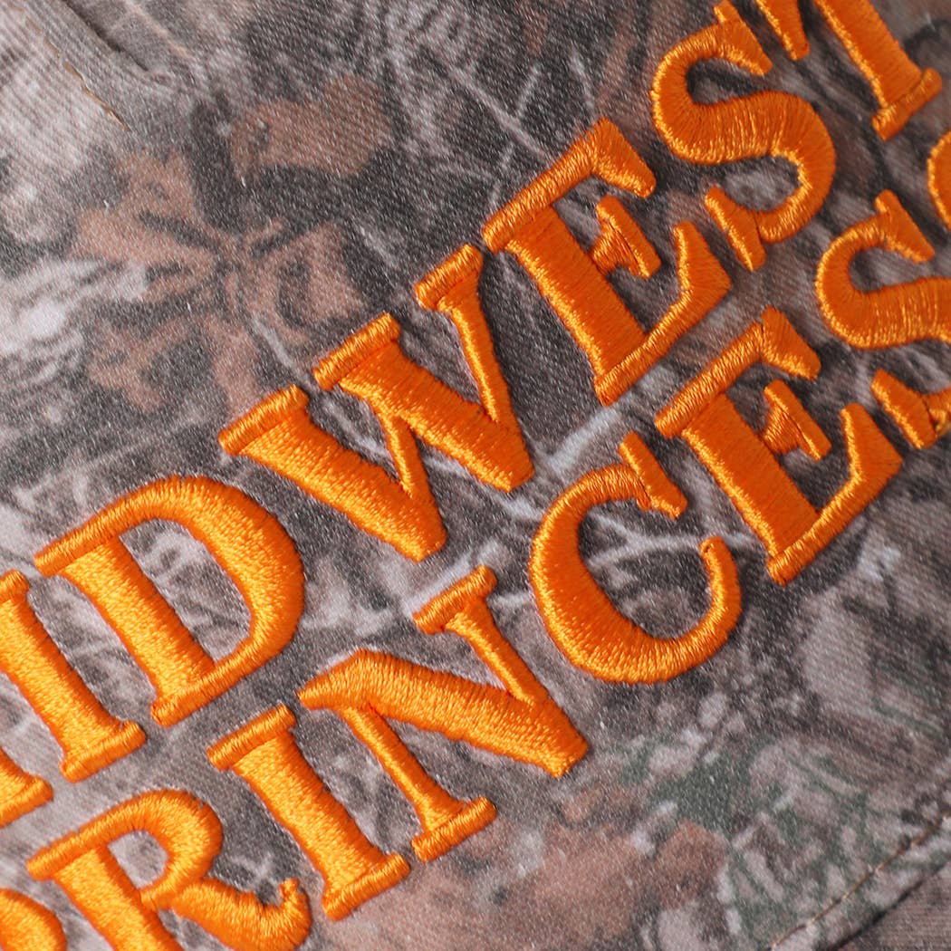 MIDWEST PRINCESS 3D Embroidered Camo Trucker Hat: LT. CAMO / ONE SIZE { product_type }}