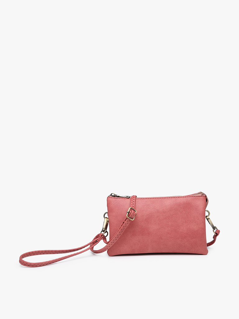 M013 Riley Monogrammable 3 Compartment Crossbody/Wristlet: Terracotta-Jen & Co.-Three Birdies Boutique, Women's Fashion Boutique Located in Kearney, MO