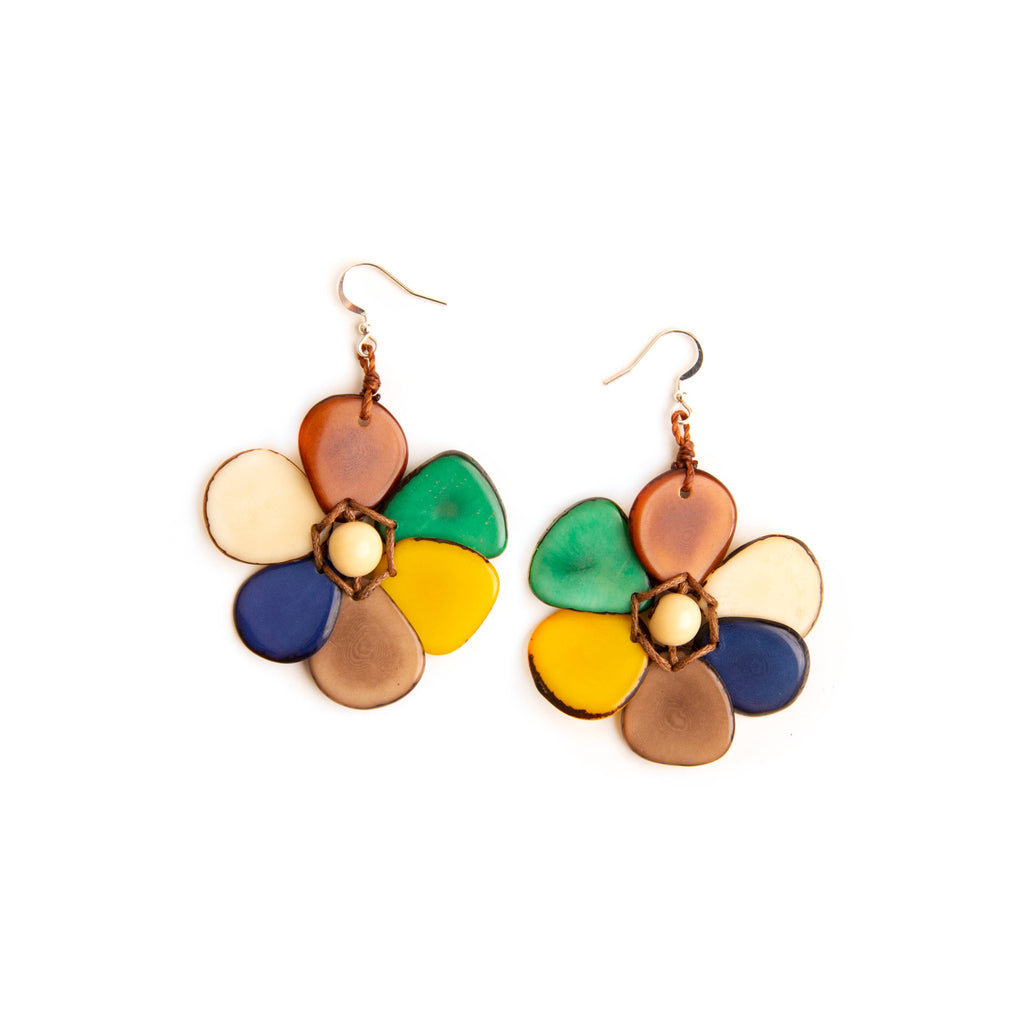 Rosalia Earrings-Organic Tagua Jewelry-Three Birdies Boutique, Women's Fashion Boutique Located in Kearney, MO