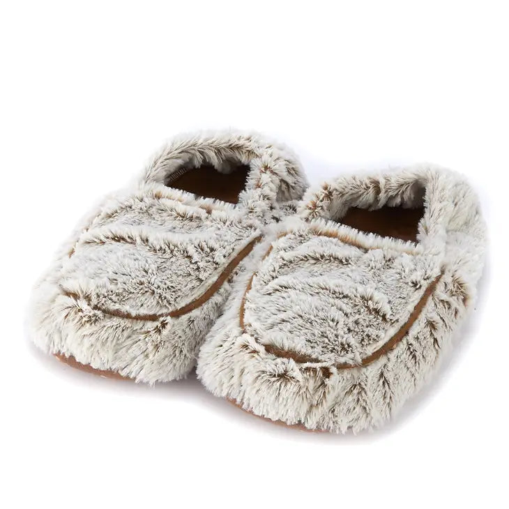 Marshmallow Brown Warmies Slippers-Slippers-Warmies-Three Birdies Boutique, Women's Fashion Boutique Located in Kearney, MO