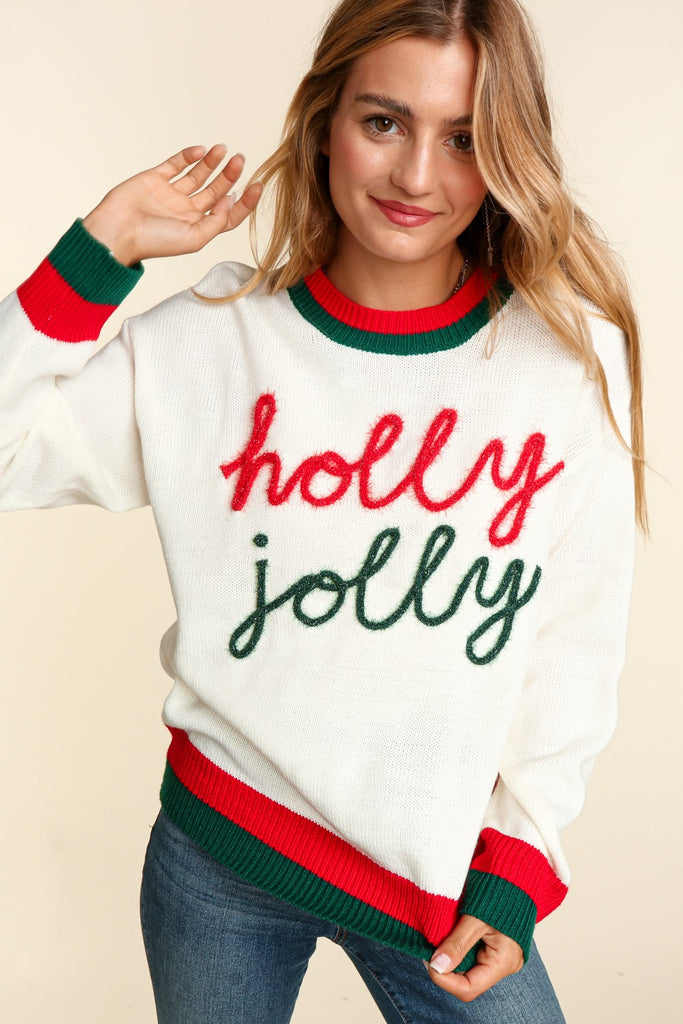 Holly Jolly Sweater-Outerwear-Haptics-Three Birdies Boutique, Women's Fashion Boutique Located in Kearney, MO