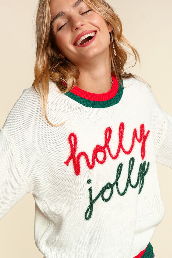 Holly Jolly Sweater-Outerwear-Haptics-Three Birdies Boutique, Women's Fashion Boutique Located in Kearney, MO