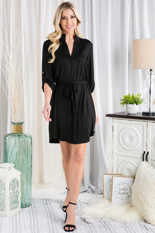 Picture Perfect Little Black Dress-Dresses-Heimish-Three Birdies Boutique, Women's Fashion Boutique Located in Kearney, MO