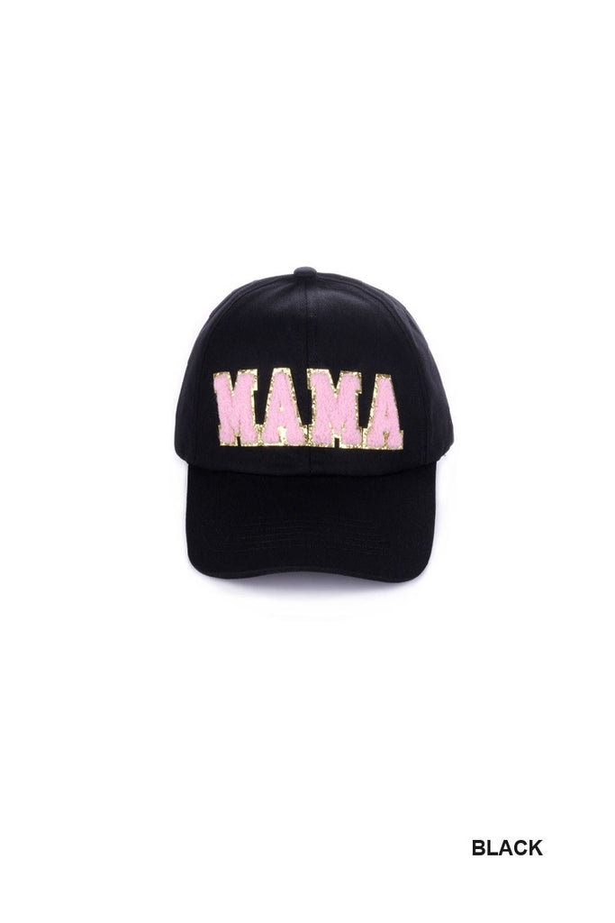 Mama Chenille Patch Hat-Baseball Hat-Zenana-Three Birdies Boutique, Women's Fashion Boutique Located in Kearney, MO