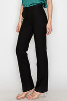 Straight-Leg Ponte Pants { product_type }}