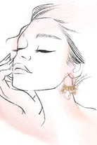 Multi-Natural Seashell Cluster Drop Earrings { product_type }}