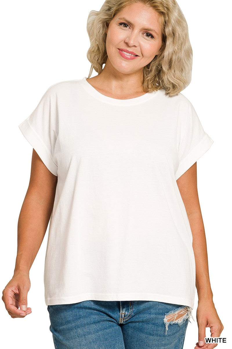 Soft Melange V-Neck Tee { product_type }}
