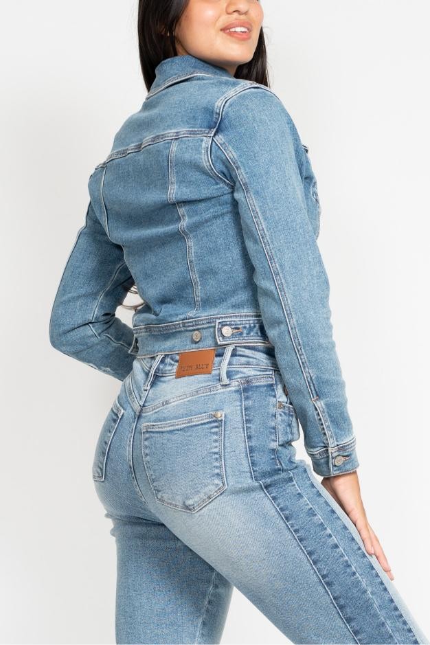 Judy Blue Classic Vintage Wash Denim Jacket