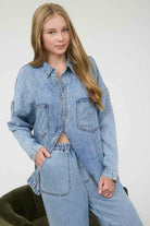 Chambray Long Sleeve Shirt { product_type }}