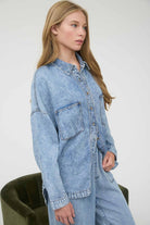 Chambray Long Sleeve Shirt { product_type }}