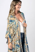 Gilded Mosaic Kimono: MULTI / 2 / One Size-Urbanista-Three Birdies Boutique, Women's Fashion Boutique Located in Kearney, MO