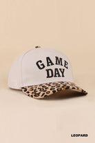 Leopard Game Day Hat-Baseball Hat-Zenana-Three Birdies Boutique, Women's Fashion Boutique Located in Kearney, MO