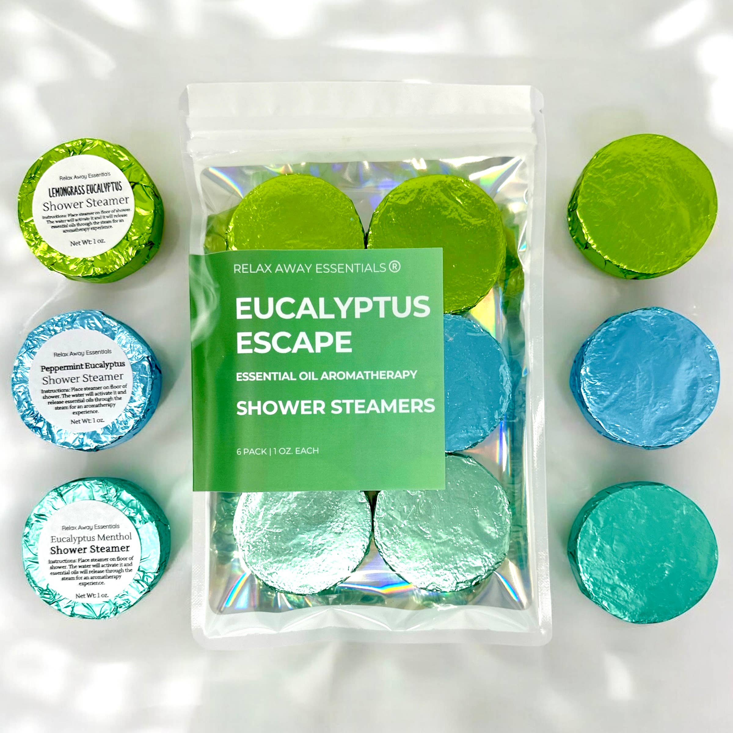 Eucalyptus Escape Shower Steamers 6 Pack { product_type }}
