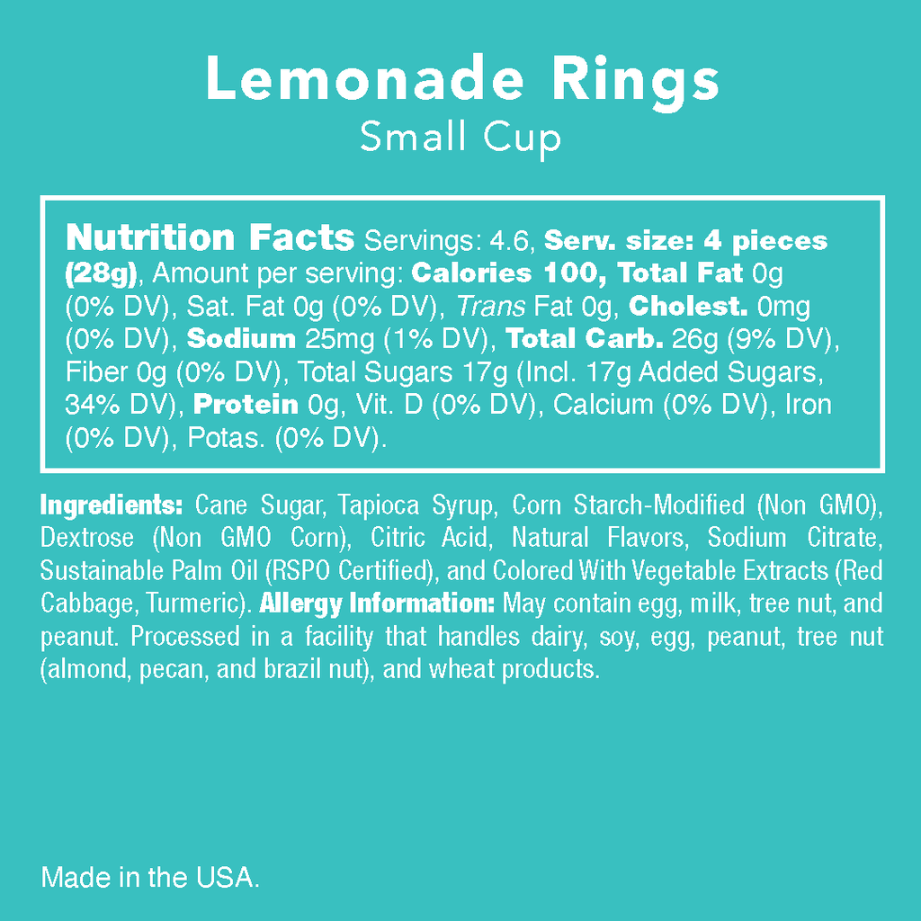 Gummy Candy Lemonade Rings-Candy Club-Three Birdies Boutique, Women's Fashion Boutique Located in Kearney, MO