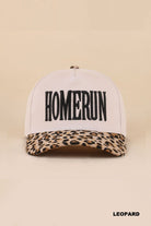 Leopard Home Run Hat-Baseball Hat-Zenana-Three Birdies Boutique, Women's Fashion Boutique Located in Kearney, MO
