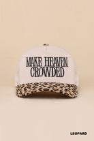 Leopard Make Heaven Crowded Hat-Baseball Hat-Zenana-Three Birdies Boutique, Women's Fashion Boutique Located in Kearney, MO