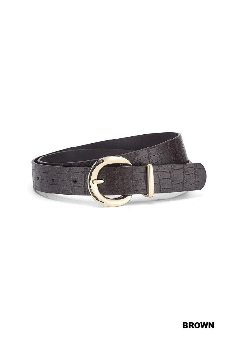 Gold Pin Buckle Fashion Belt { product_type }}