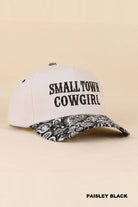 Small Town Cowgirl Hat-Baseball Hat-Zenana-Three Birdies Boutique, Women's Fashion Boutique Located in Kearney, MO