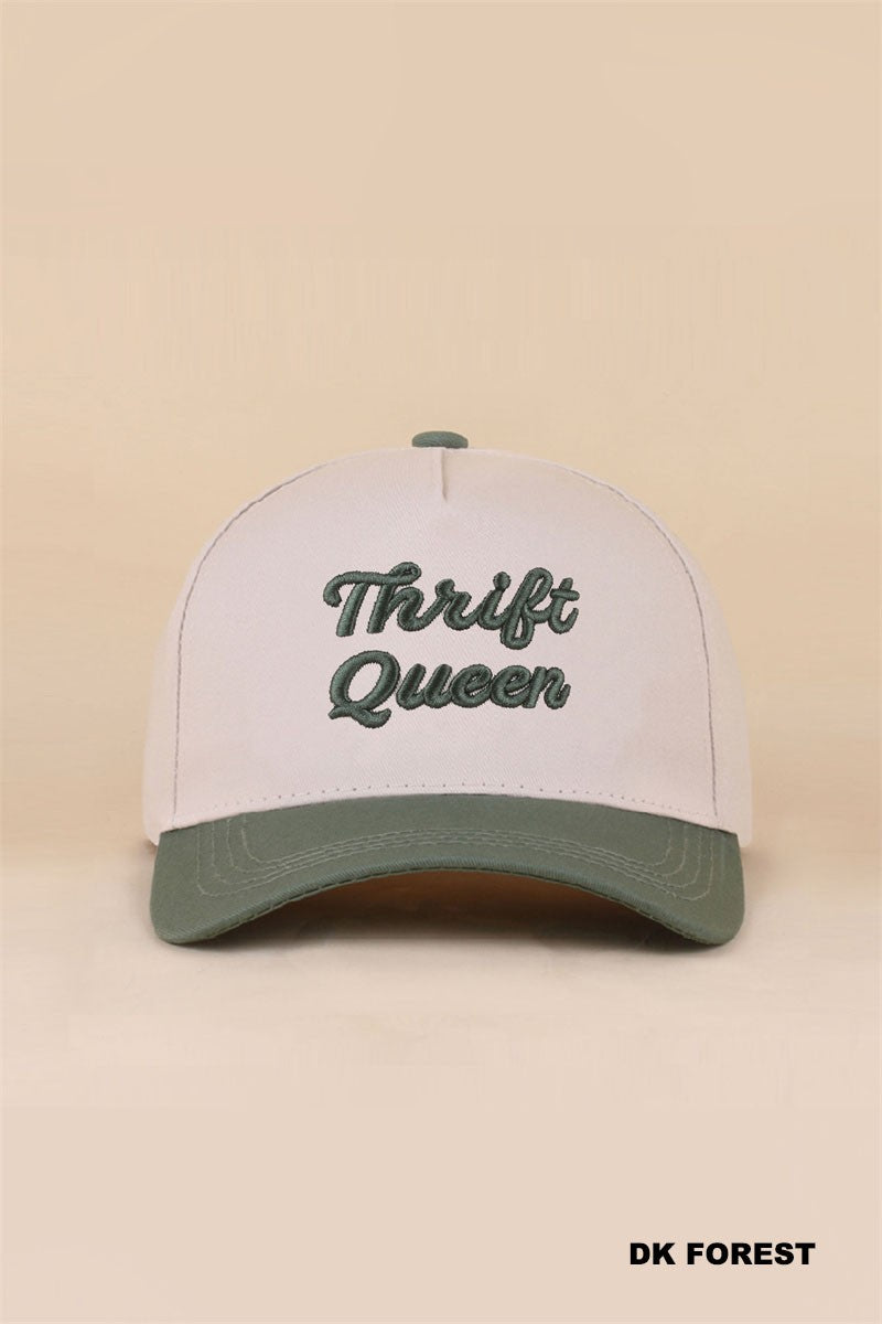 Thrift Queen Hat-Baseball Hat-Zenana-Three Birdies Boutique, Women's Fashion Boutique Located in Kearney, MO