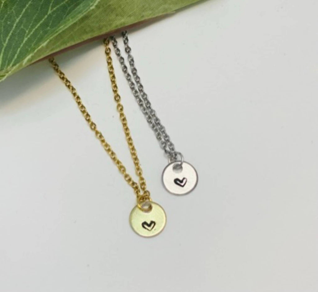 Encouragement Gift, Gifts for Her, Warrior Heart Necklace: Gold-Little Happies Co-Three Birdies Boutique, Women's Fashion Boutique Located in Kearney, MO