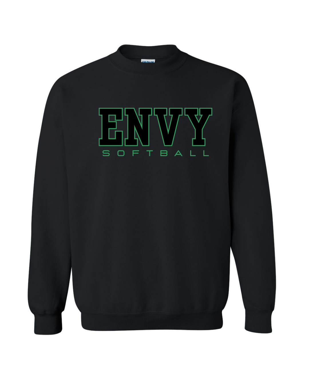 Block Envy Softball Gildan Crewneck-Graphic Tees-TB TEES-Three Birdies Boutique, Women's Fashion Boutique Located in Kearney, MO