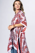 Carnelian Paisley Kimono { product_type }}