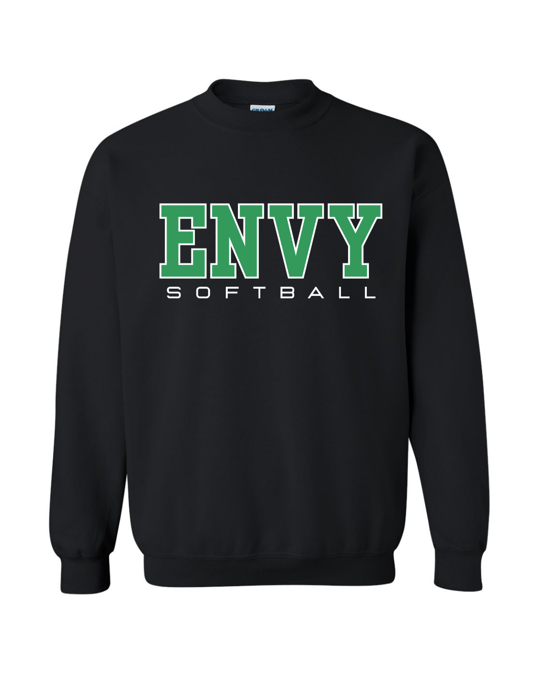 Block Envy Softball Gildan Crewneck-Graphic Tees-TB TEES-Three Birdies Boutique, Women's Fashion Boutique Located in Kearney, MO