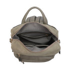 Amelia Houndstooth Convertible Backpack with Whipstitch Strap - Sand/White { product_type }}
