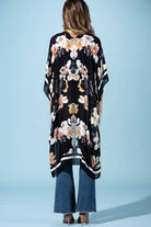 Moonlit Floral Kimono: Floral Multi { product_type }}