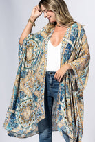 Gilded Mosaic Kimono: MULTI / 2 / One Size-Urbanista-Three Birdies Boutique, Women's Fashion Boutique Located in Kearney, MO