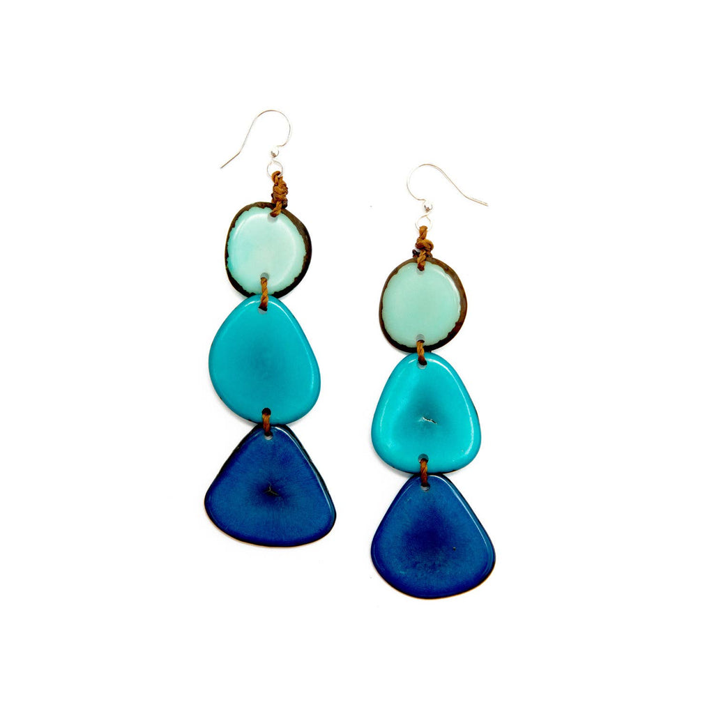 Bali Earrings: Mustard Yellow-Organic Tagua Jewelry-Three Birdies Boutique, Women's Fashion Boutique Located in Kearney, MO